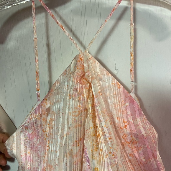 Nwt spring + mercer ladies Dress medium halter summer Spaghetti straps - Picture 2 of 7